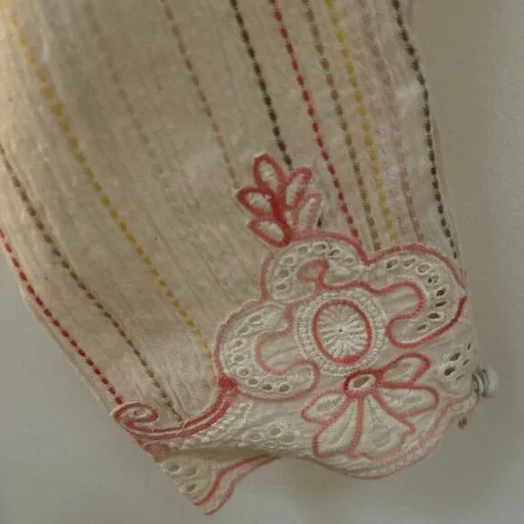 Hemant & Nandita Suri Long Sleeve Tie Crop Top Size XL - Picture 5 of 9